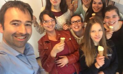 Koen Daniëls bij lerarenteam