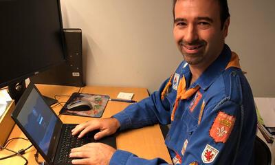 Koen Daniëls in KSA outfit