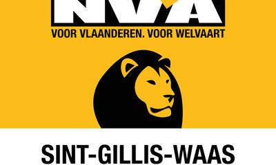 Pancart N-VA Sint-Gillis-Waas