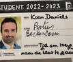 Studentenkaart Koen Daniëls