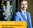 Koen Daniëls bij het Vlaams Parlement
